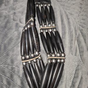 Black beaded choker